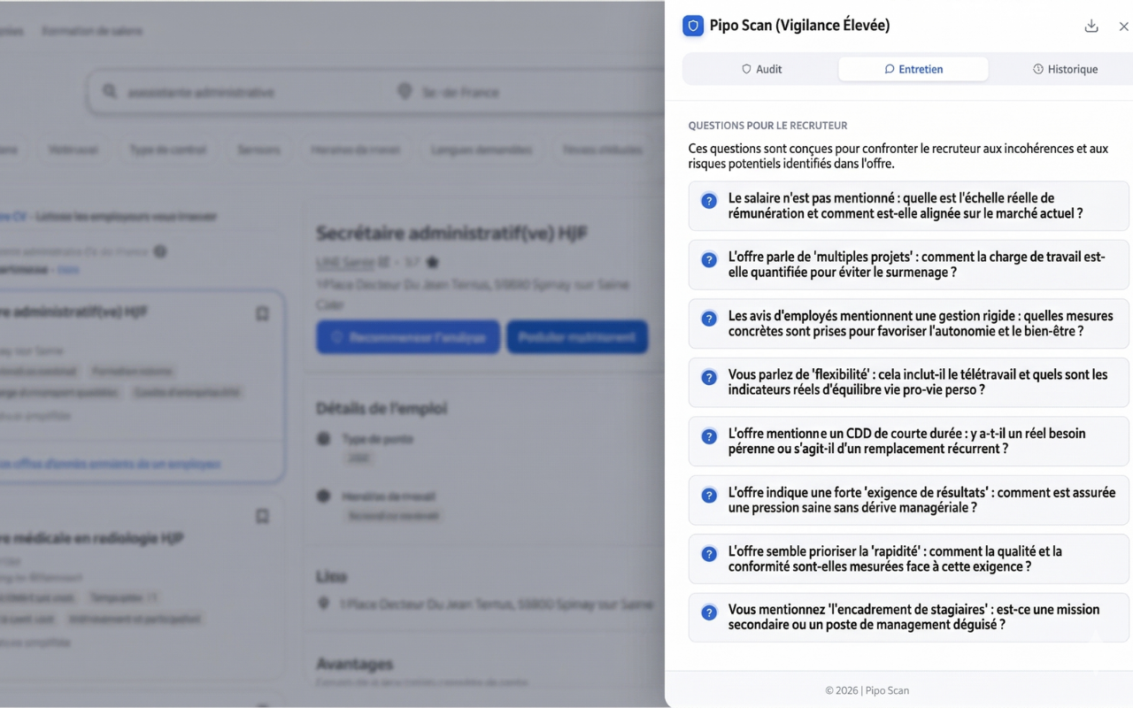 Questions d'entretien